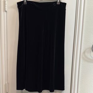 Elegant Black Velvet Pants